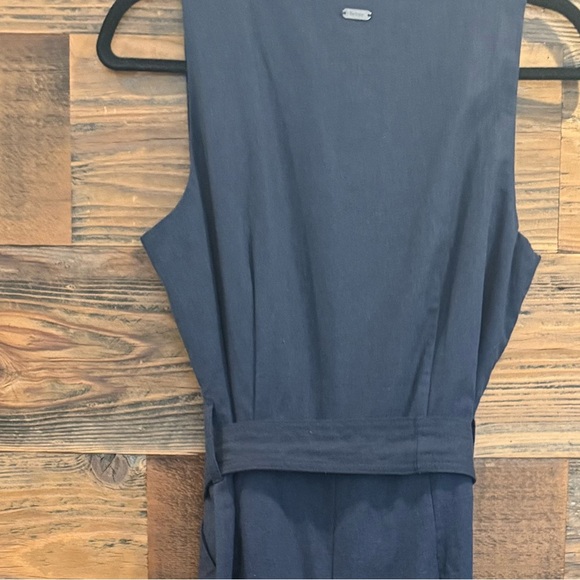 Barbour Dark Blue Penrose Button-Down Cotton/Linen Belted Jumpsuit NWT - Picture 12 of 12
